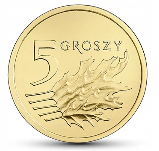 5 GROSZY 2015 STAN MENNICZY Z WORECZKA MENNICZEGO