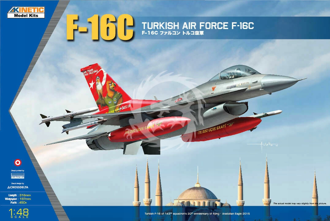 F-16C Turkish Air Force Kinetic K48069 v měřítku 1/48