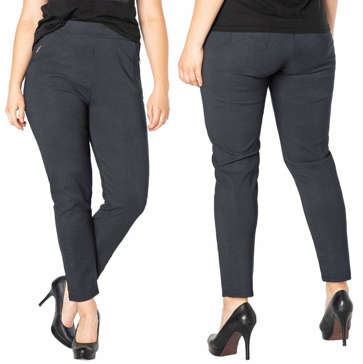 

Eleganckie Spodnie Cygaretki Damskie W21-1 8XL/9XL
