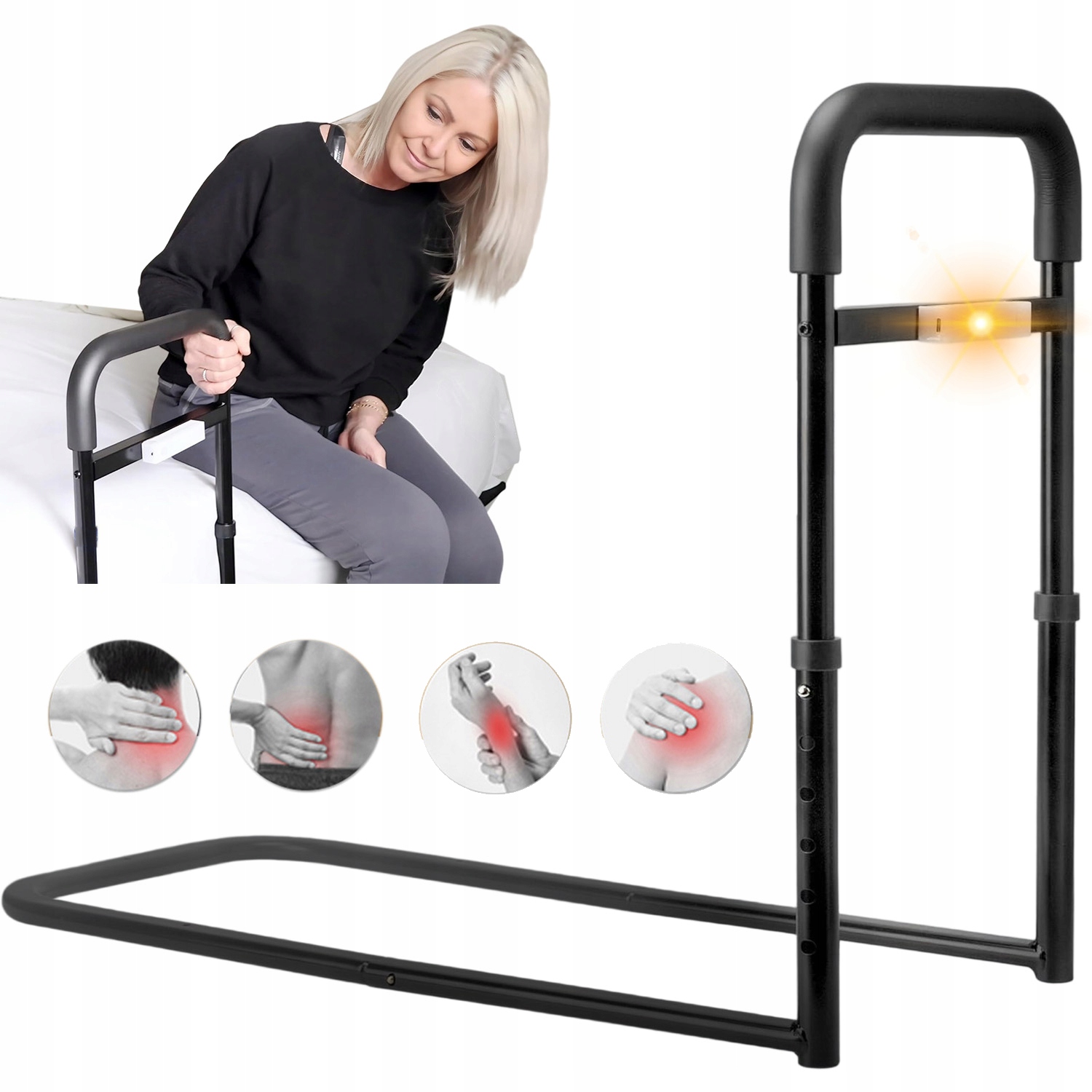 Uchwyt Boczny Łóżka Ochronna Poręcz Barierka Zabezpieczająca Wielofunkcyjny