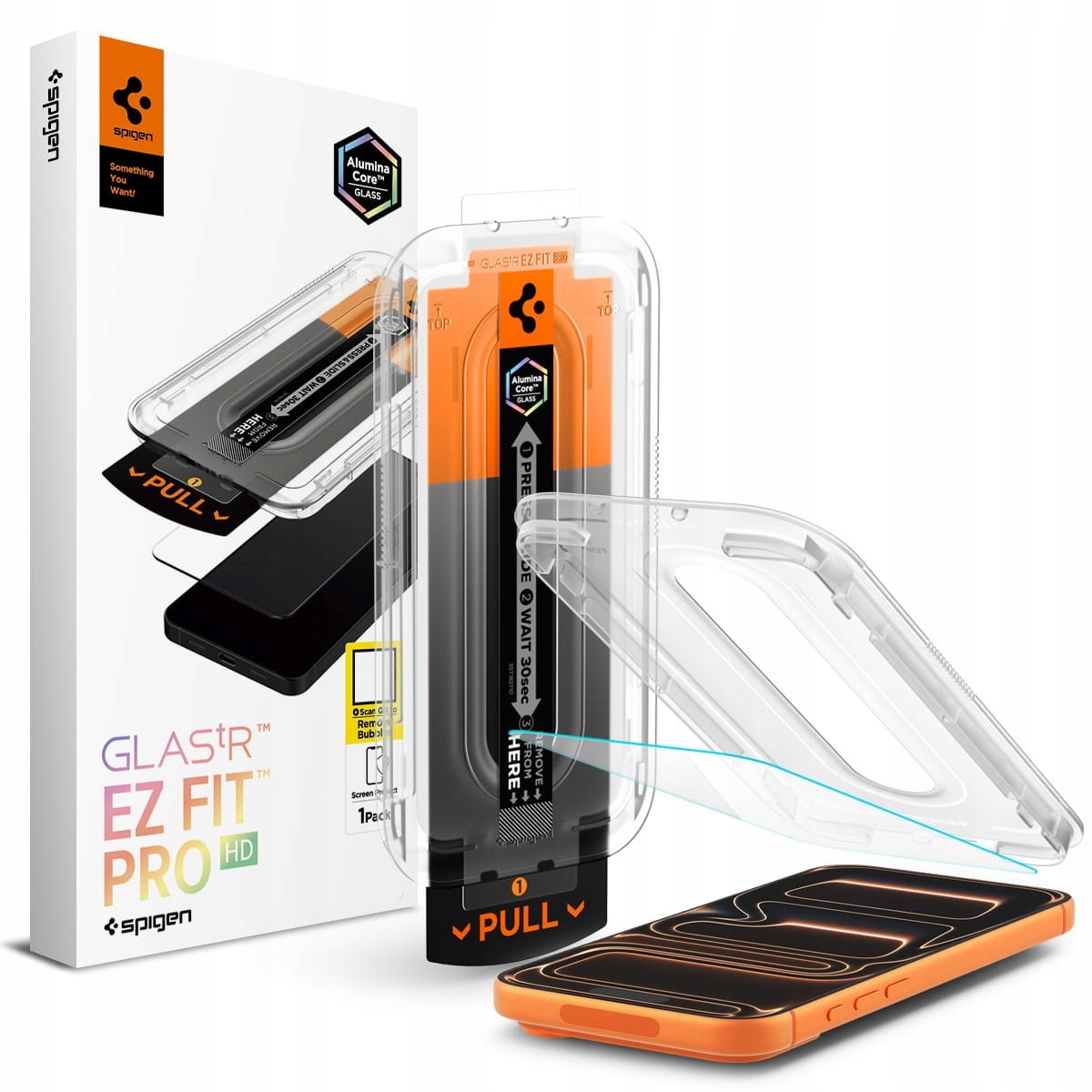 Szkło do iPhone 17 Pro / 17 / 16 Pro, Spigen EZ Fit Pro (AC), z aplikatorem