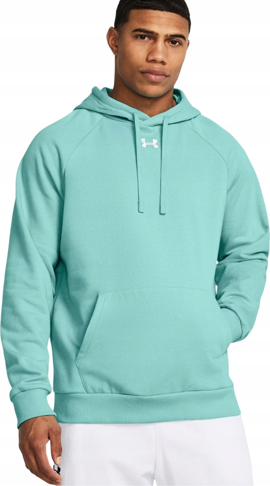 Pánská Mikina Under Armour Rival Fleece Hoodie Mátová 1379757 482 vel. M