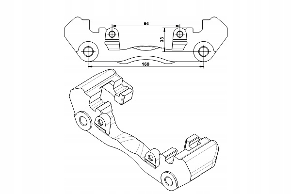 JARZMO ZACISKU HAMULCOWEGO PRZÓD MERCEDES SPRINTER 2-T B901 B902 Producent części ATE
