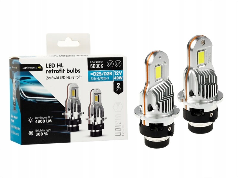 Žiarovky Vision Led retrofit D2S/D2R Hl 40W 4800 lm 6000K, Canbus, 2 ks
