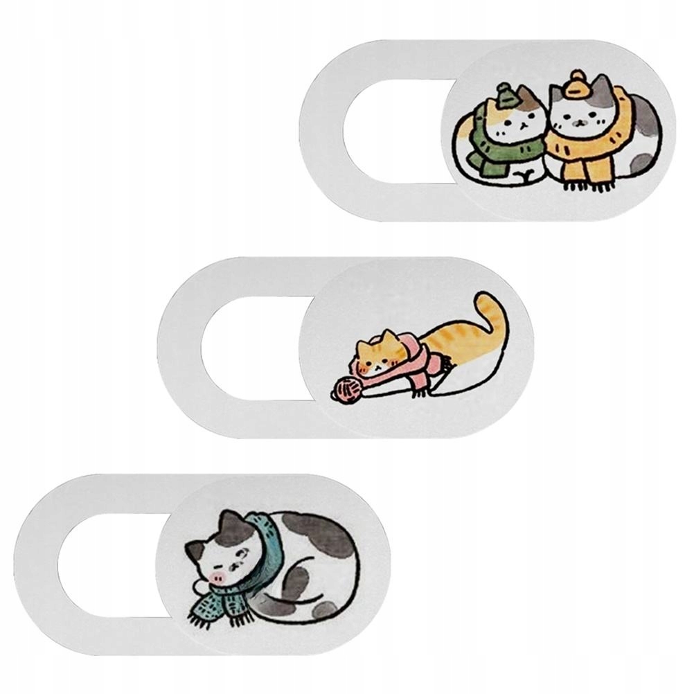 OSŁONKI NA KAMERĘ INTERNETOWĄ ZABEZPIECZAJĄCE PRYWATNOŚĆ, 3 SZTUKI