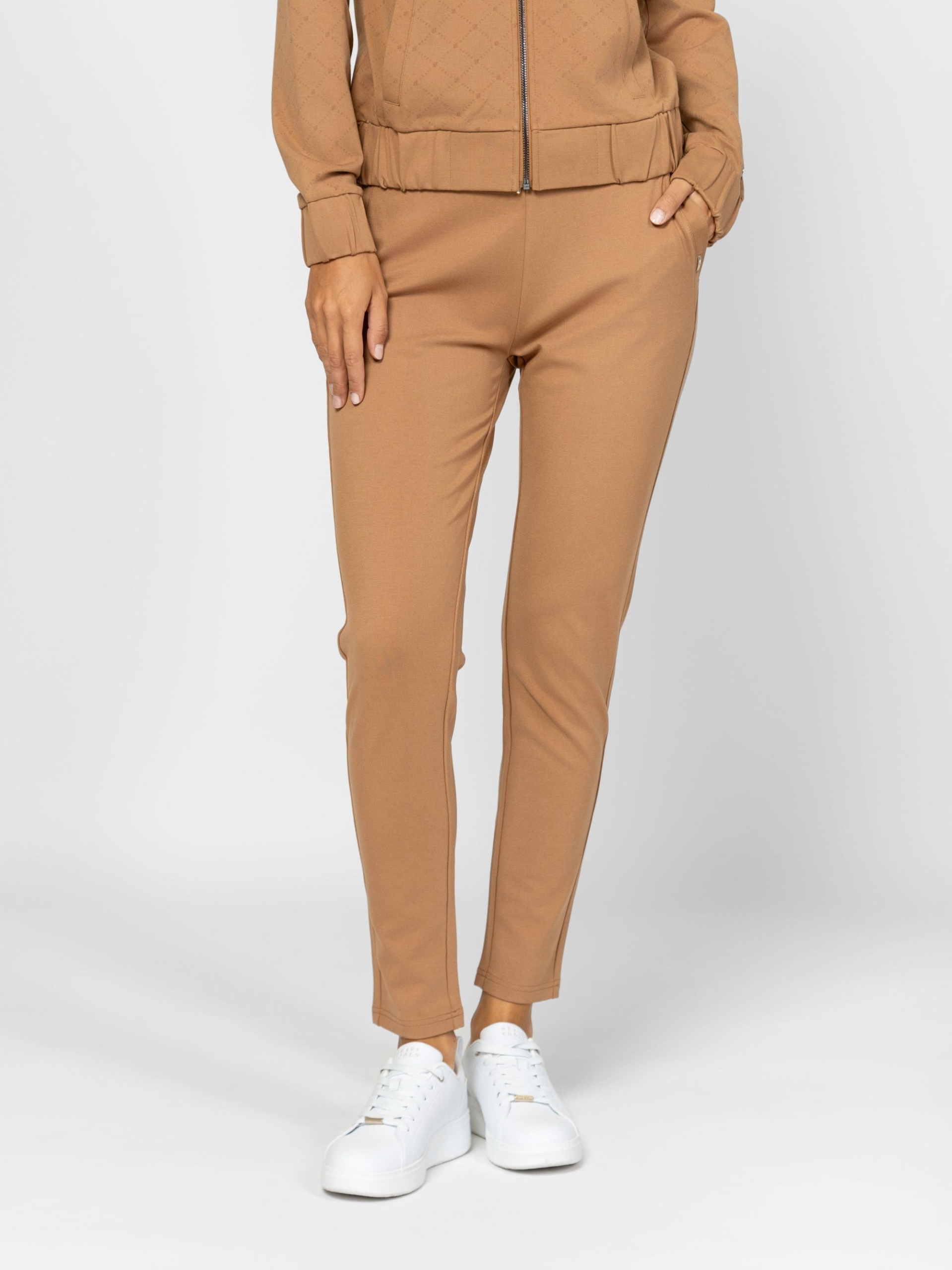 Heavy Tools Dámské Klasické Elastické Kalhoty ZAMORKAW25 Tan Karamel Xs