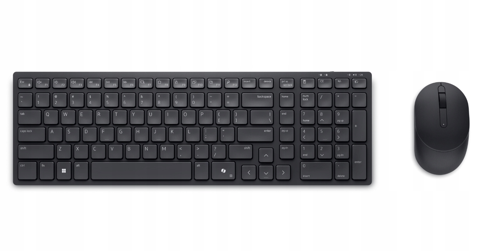 Dell Cicha klawiatura i mysz KM555 Zestaw klawiatury i myszy Bezprz