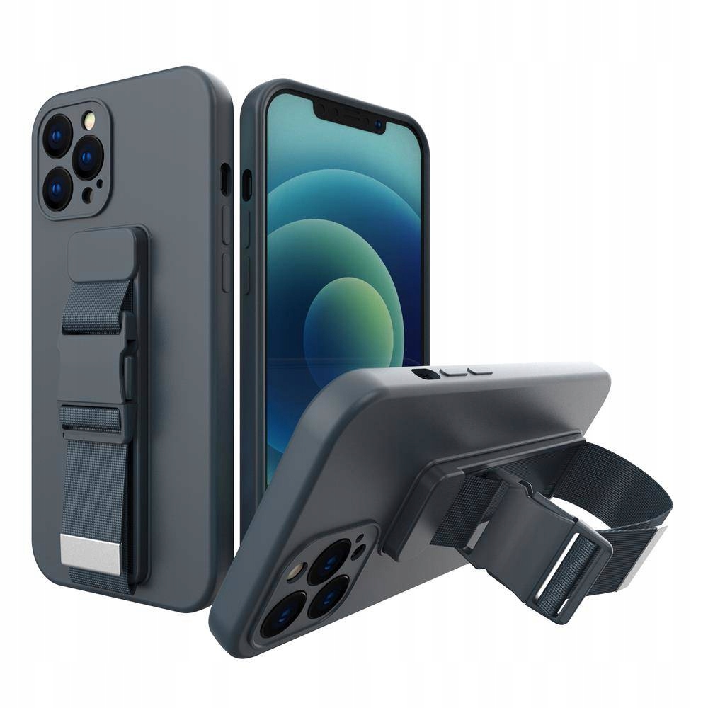 

Etui z paskiem do iPhone 12 mini Granatowy