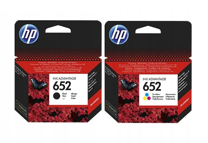 Sada inkoustů Hp 652 Černá F6V25AE Barva F6V24AE