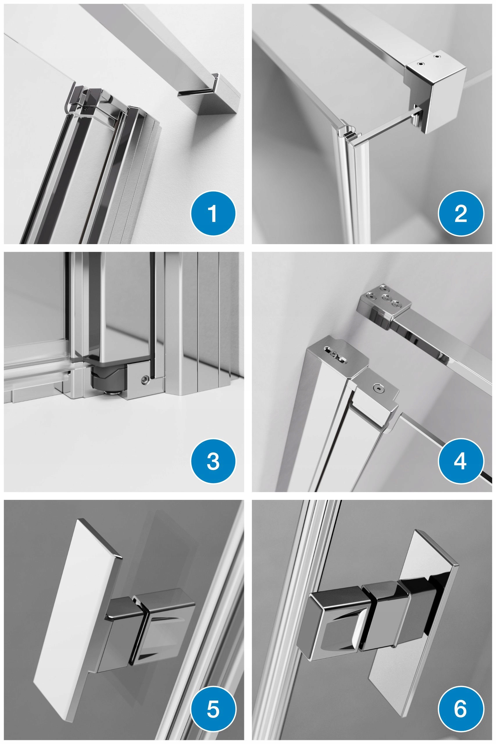 Drzwi prysznicowe RADAWAY Nes 8 DWD I 90 cm czyste Grubość szkła/szyby 8 mm