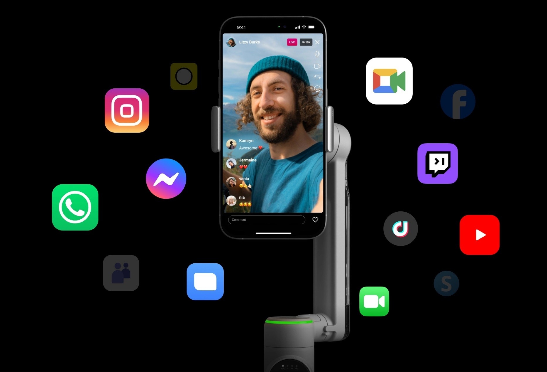 Insta360 Flow Pro - Stabilizator do smartfonów z AI (Gimbal) Iphone Android Kolor szary