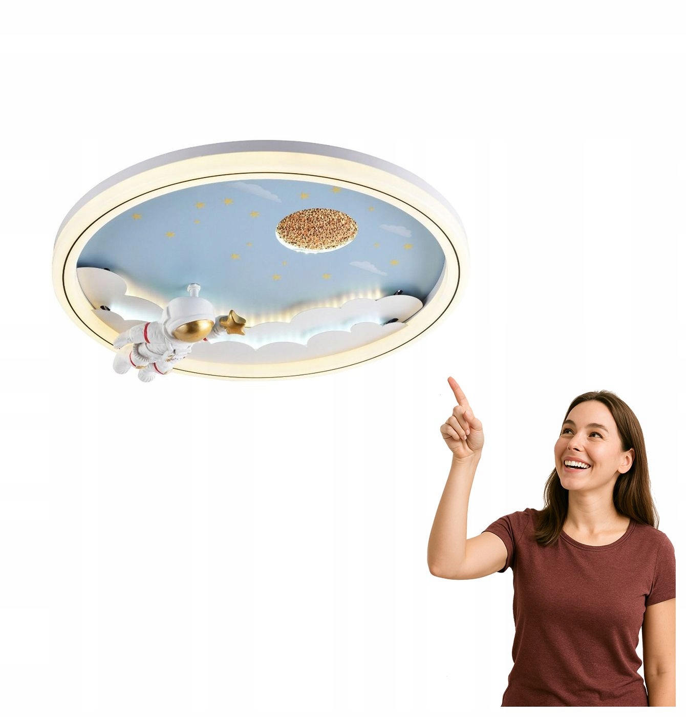 Detská stropná lampa kozmonaut Led 42W Focus MX4020-1-DWD Zuma Line