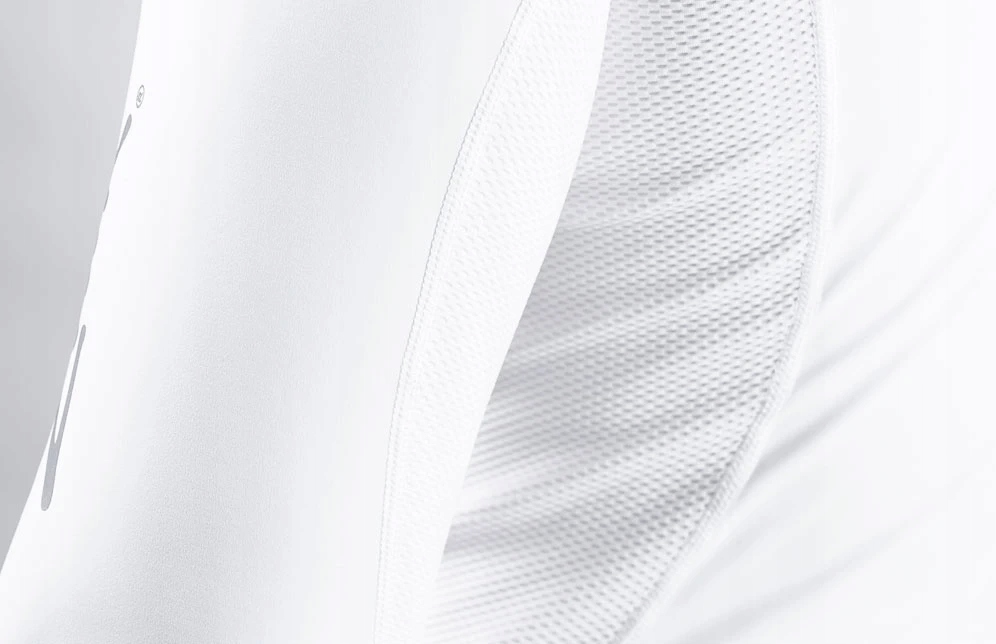 KOSZULKA MĘSKA ZHIK ECO SPANDEX UPF50+ DŁUGI RĘKA BIAŁA L Rękaw długi rękaw