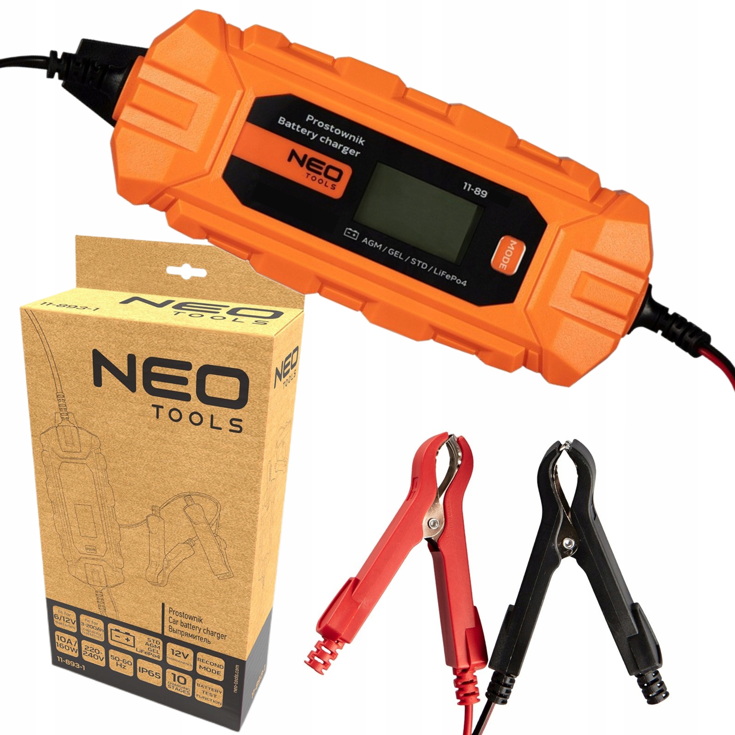 Neo Automatický Usmerňovač Nabíjačka 12V 10A/160W