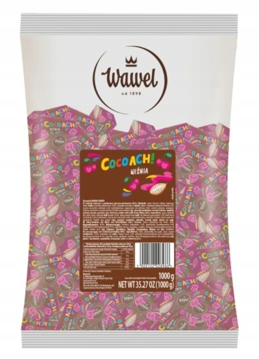 Levně 1x 1kg bonbóny Wawel CocoAch! s třešňovou náplní
