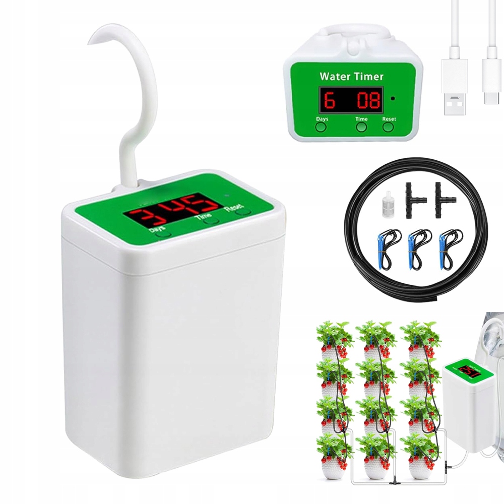 Automatyczny System Nawadniania 2000mAh Do Balkonu Ogrodu