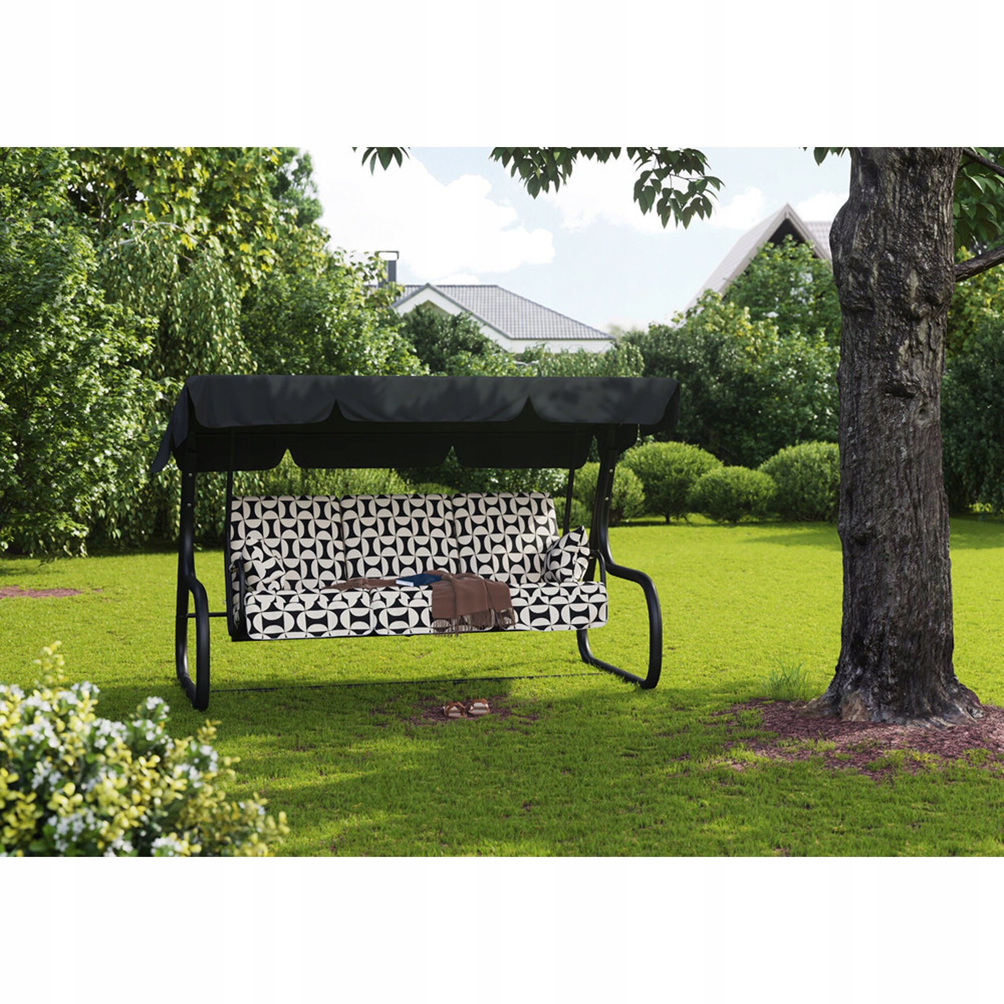 HUŚTAWKA OGRODOWA DUŻA 3 OSOBOWA MOCNA PODUSZKI Kod producenta HUŚTAWKA BUJANA STABILNA 3 OSOBOWA MOCNA