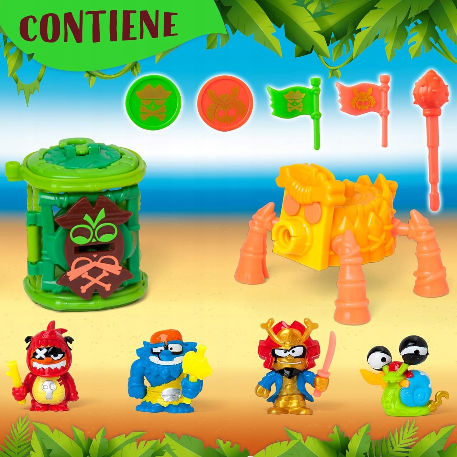 PIRATIX seria Crazy Jungle Captain Pack zestaw Kaizo 4 figurki