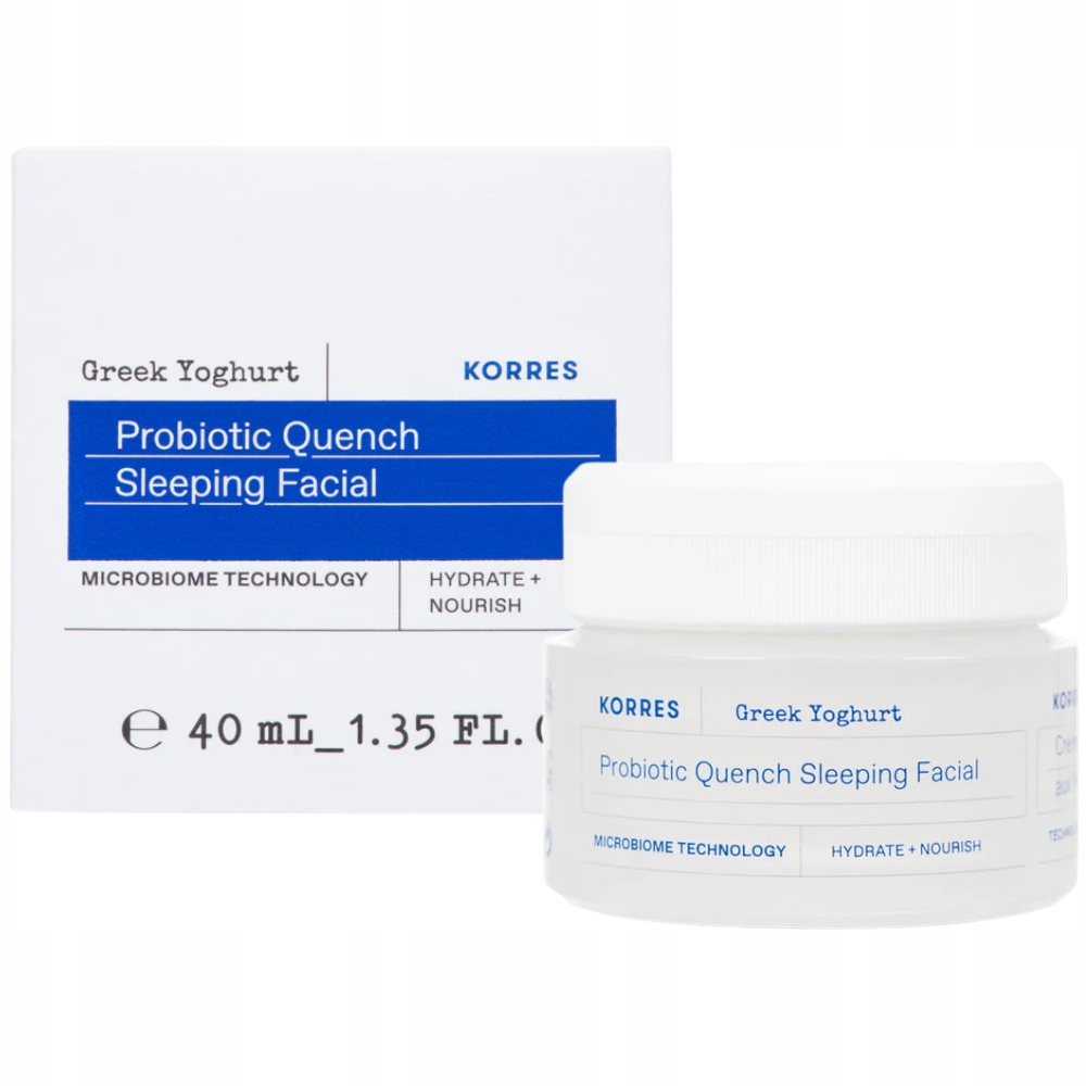 Korres Greek Yoghurt Hydratační noční krém na obličej s probiotiky 40 ml