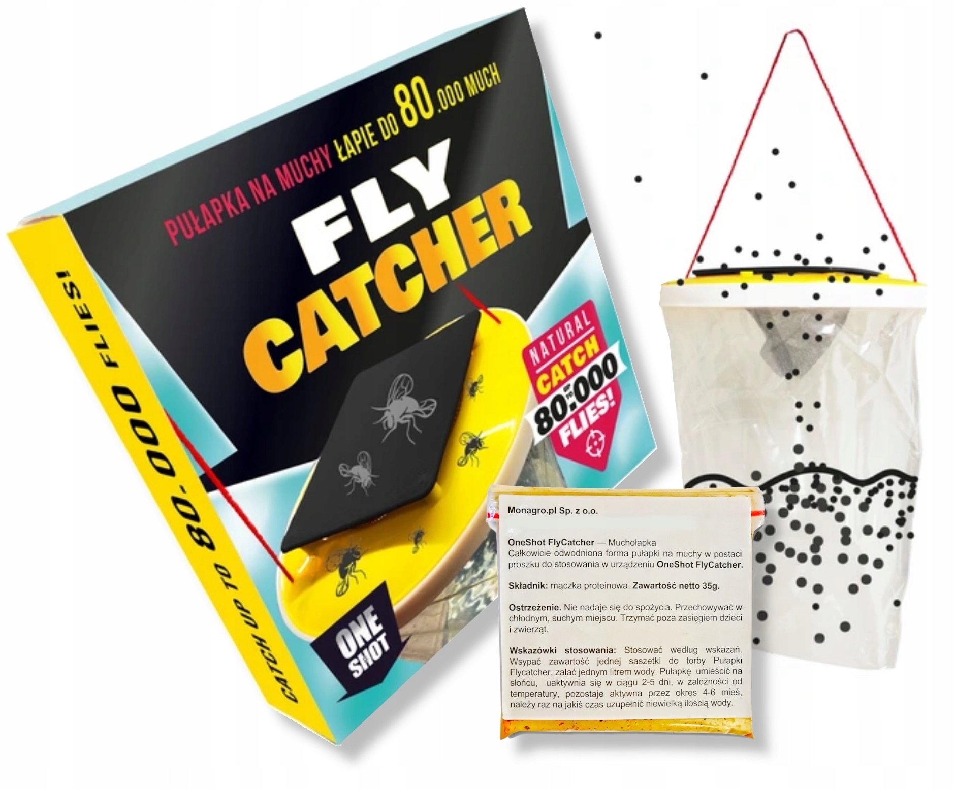 

Oryginalna Pułapka na muchy OneShot Fly Catcher