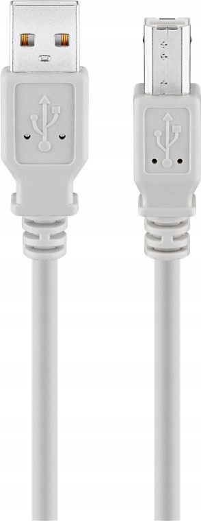 Kabel przewód USB 2.0 Hi-Speed Szary 3m