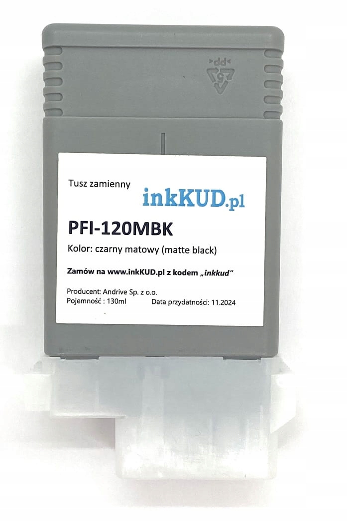 Tusz inkkud PFI-120MBK do Canon TM-200, TM-250, TM-300, TM-350