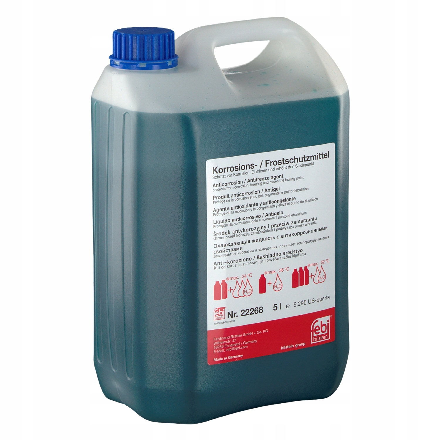 ОХЛАЖДАЮЩАЯ ЖИДКОСТЬ 5Л FEBI BILSTEIN 22268