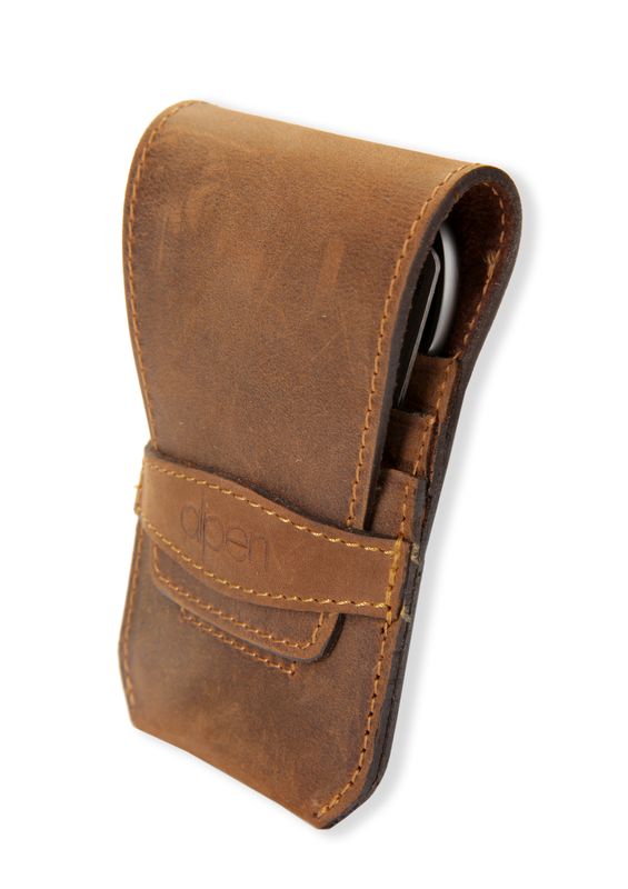 Manikúrní sada Inox kožená 4 ks hnědá