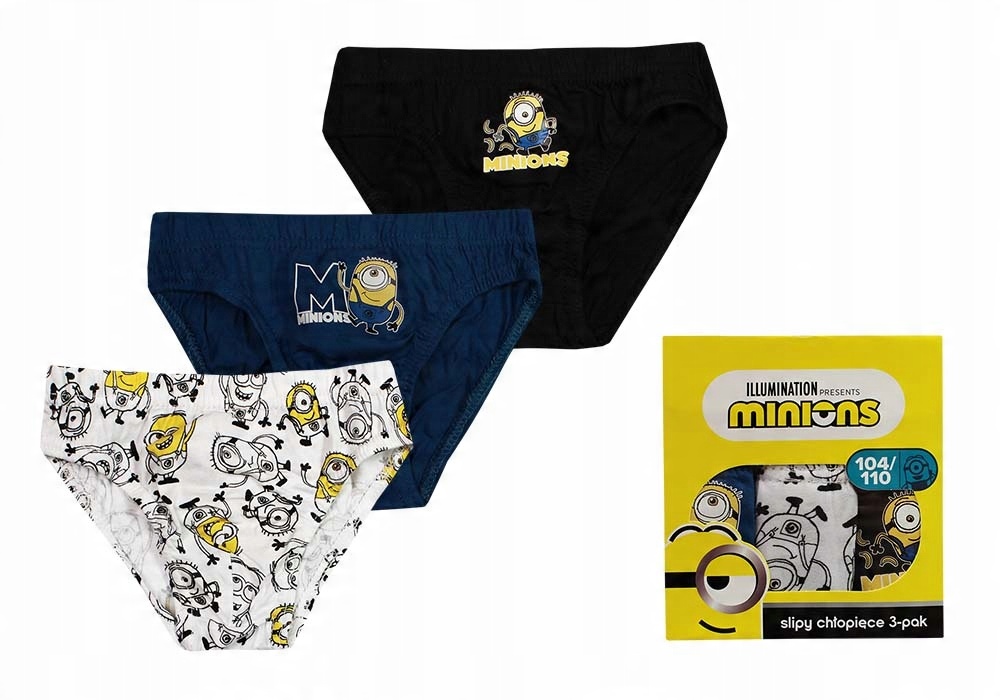 

Minionki Minions Majtki Dla Dziecka 3-PAK 4/5LAT