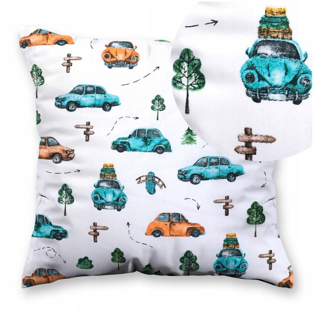 Poszewka 40x40 Bawełniana na Jaśka Belluno Dziecięca Dekoracyjna