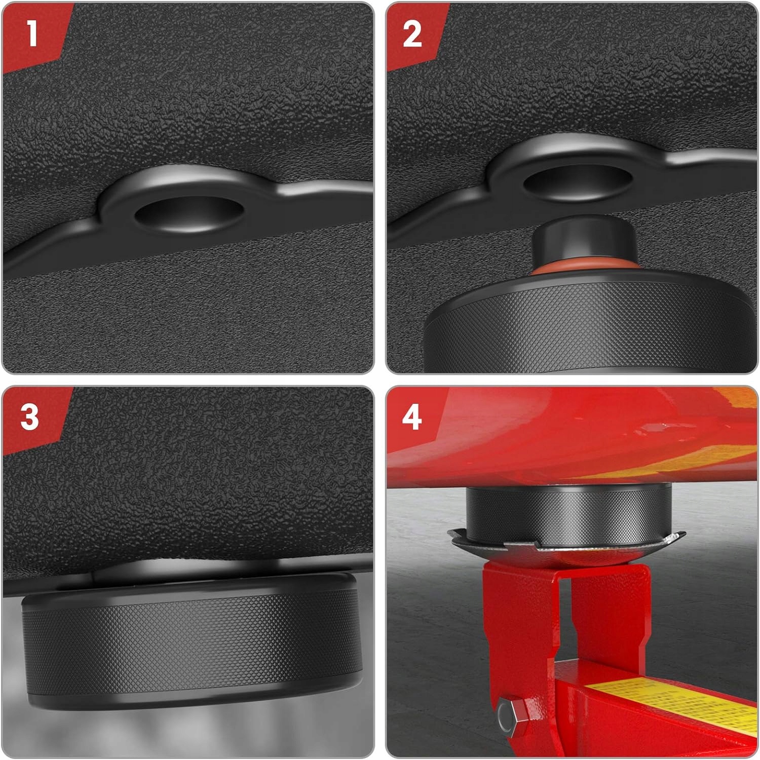 PODKŁADKI SAMOCHODOWE GUMOWE 4szt DO Tesla 3/Y/X/S Kod producenta 07-1290
