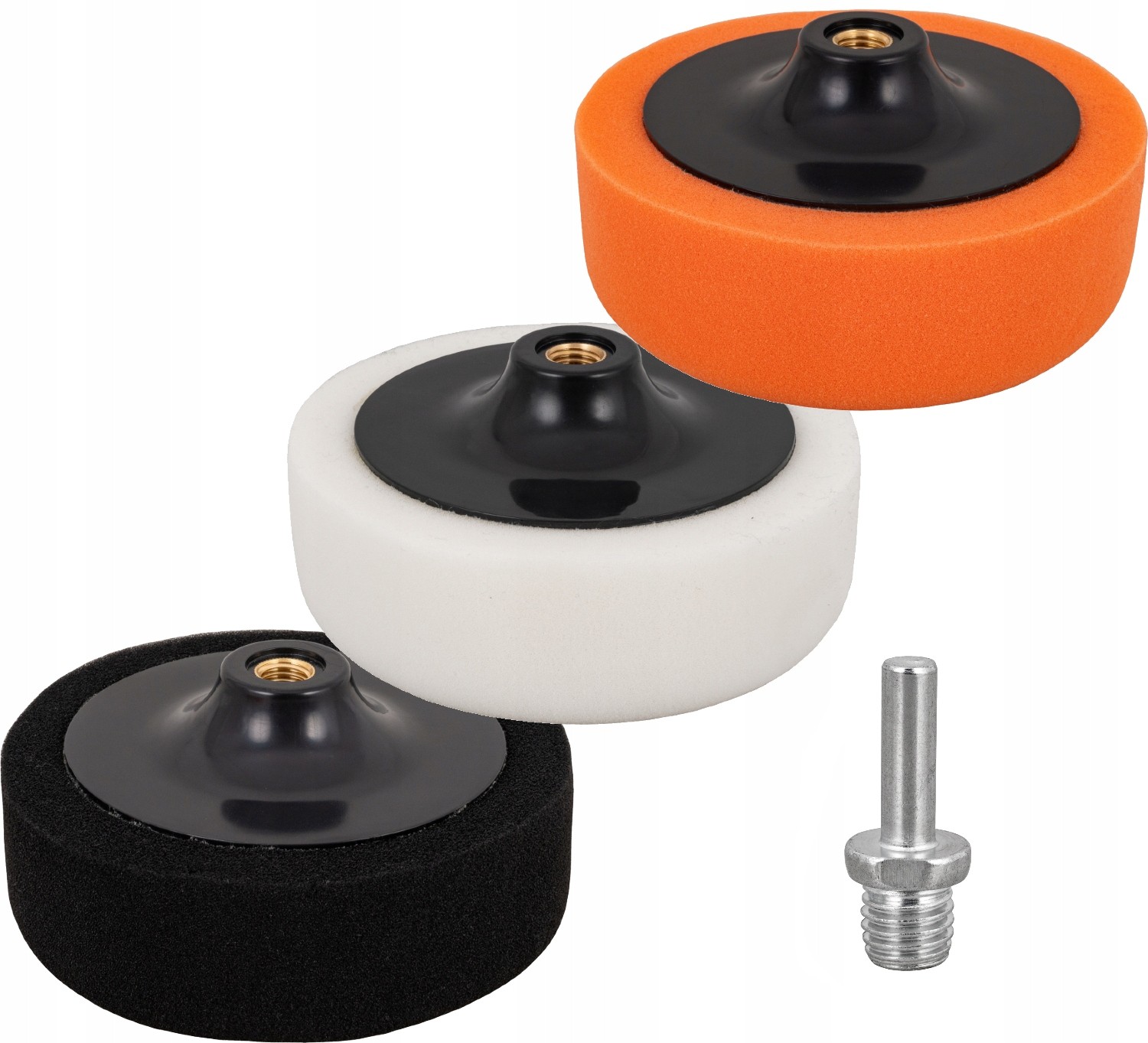 Gąbki Polerskie 125mm Pady Na Polerkę Wiertarkę Polerka Komplet 3 szt