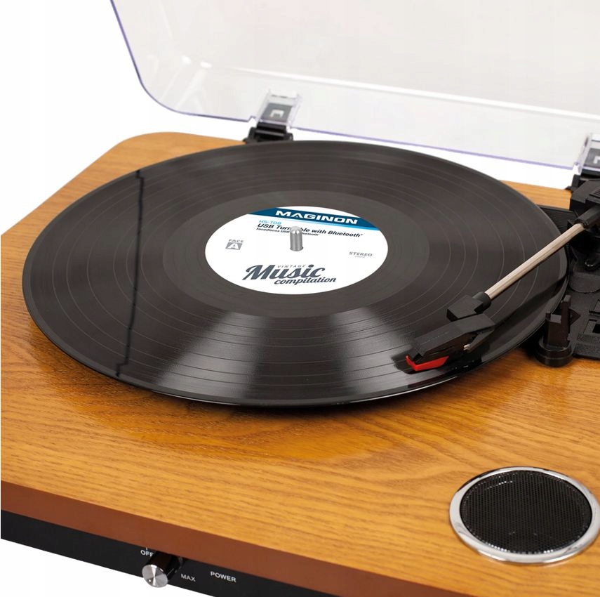 Gramofon Maginon RETRO AUX USB SD BLUETOOTH REC Wbudowany przedwzmacniacz tak