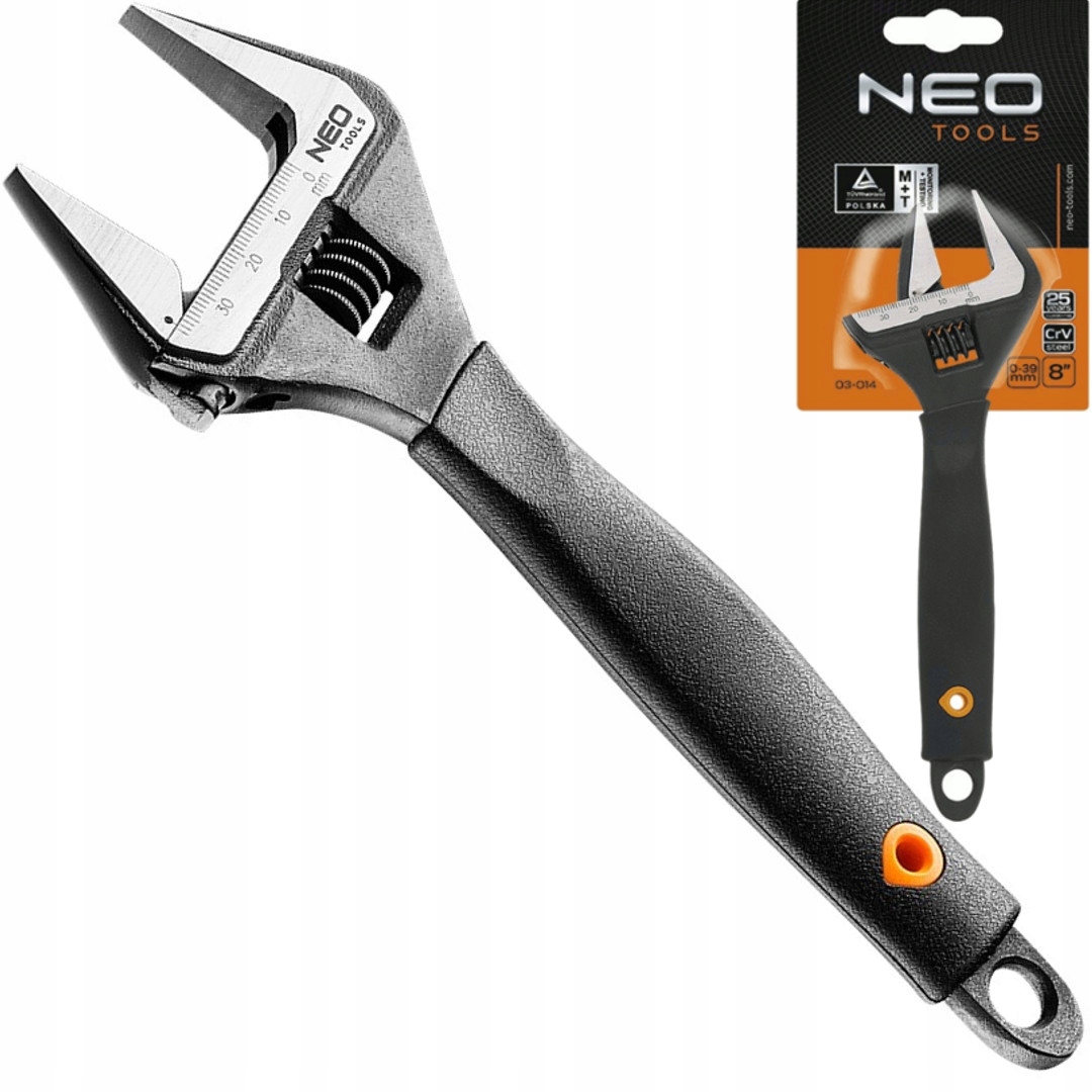 

Neo Klucz Nastawny 8'' 200mm zakres 0-39mm 03-014