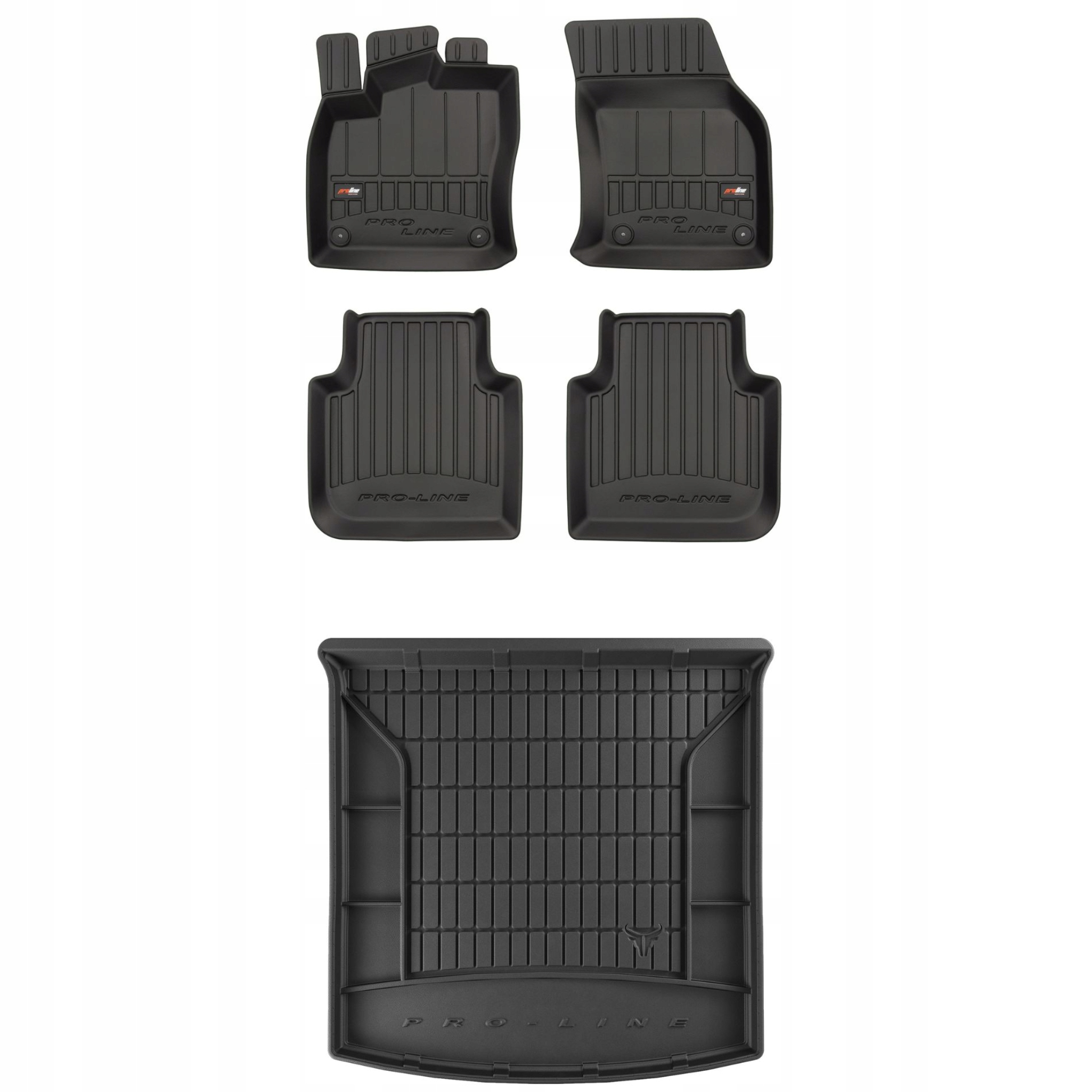 Sada gumových koberců a rohožek pro Škoda Kodiaq 2016-2024