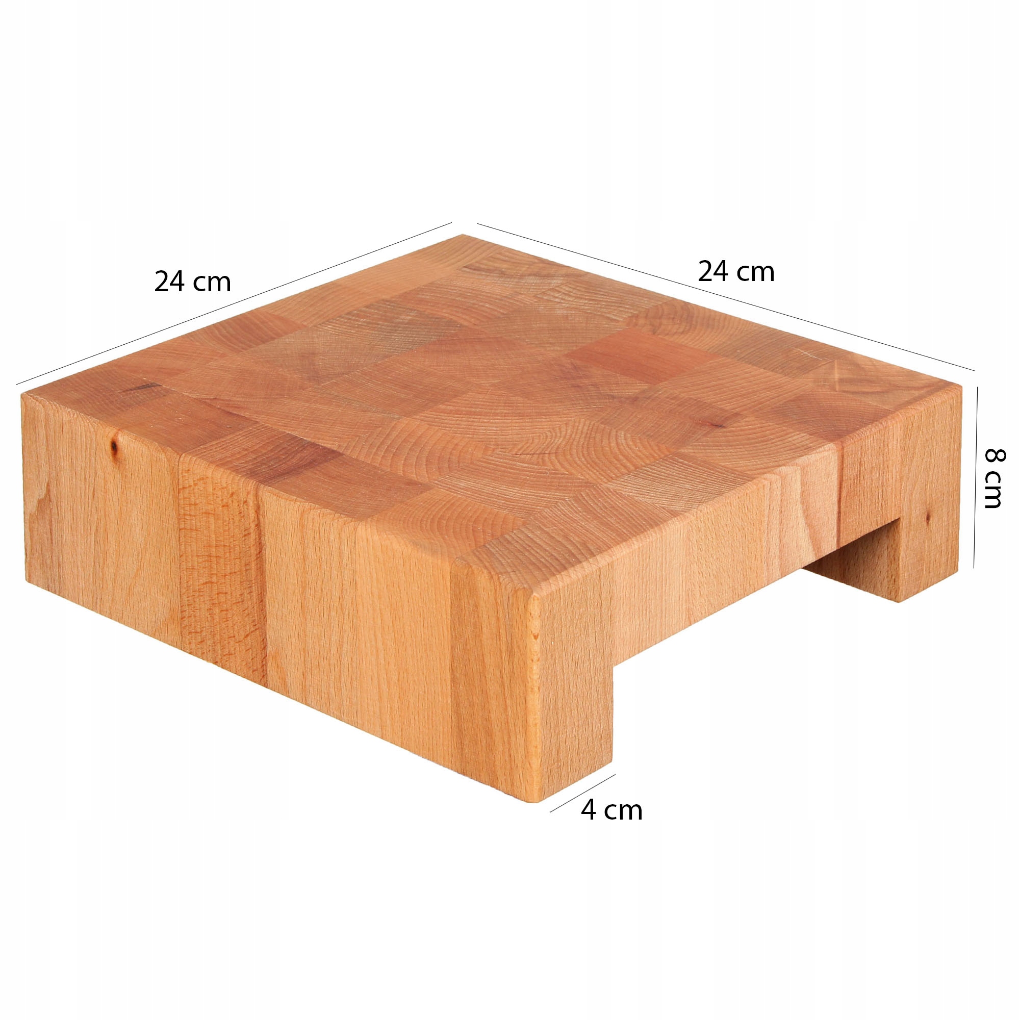 DESKA BLOK DREWNIANY DO UBIJANIA MIĘSA + TŁUCZEK Szerokość produktu 25 cm