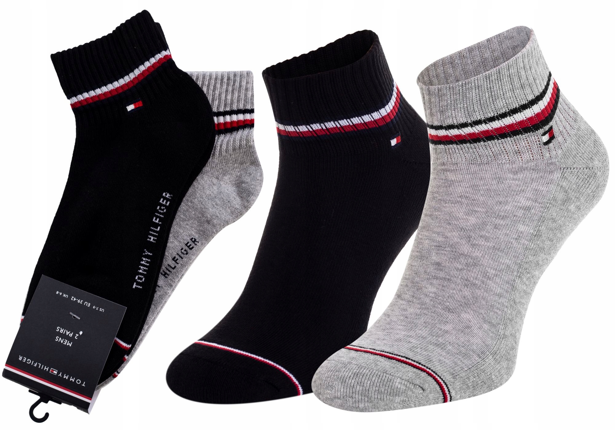 

Tommy Hilfiger Męskie Skarpetki Stopki 2P R: 39-42