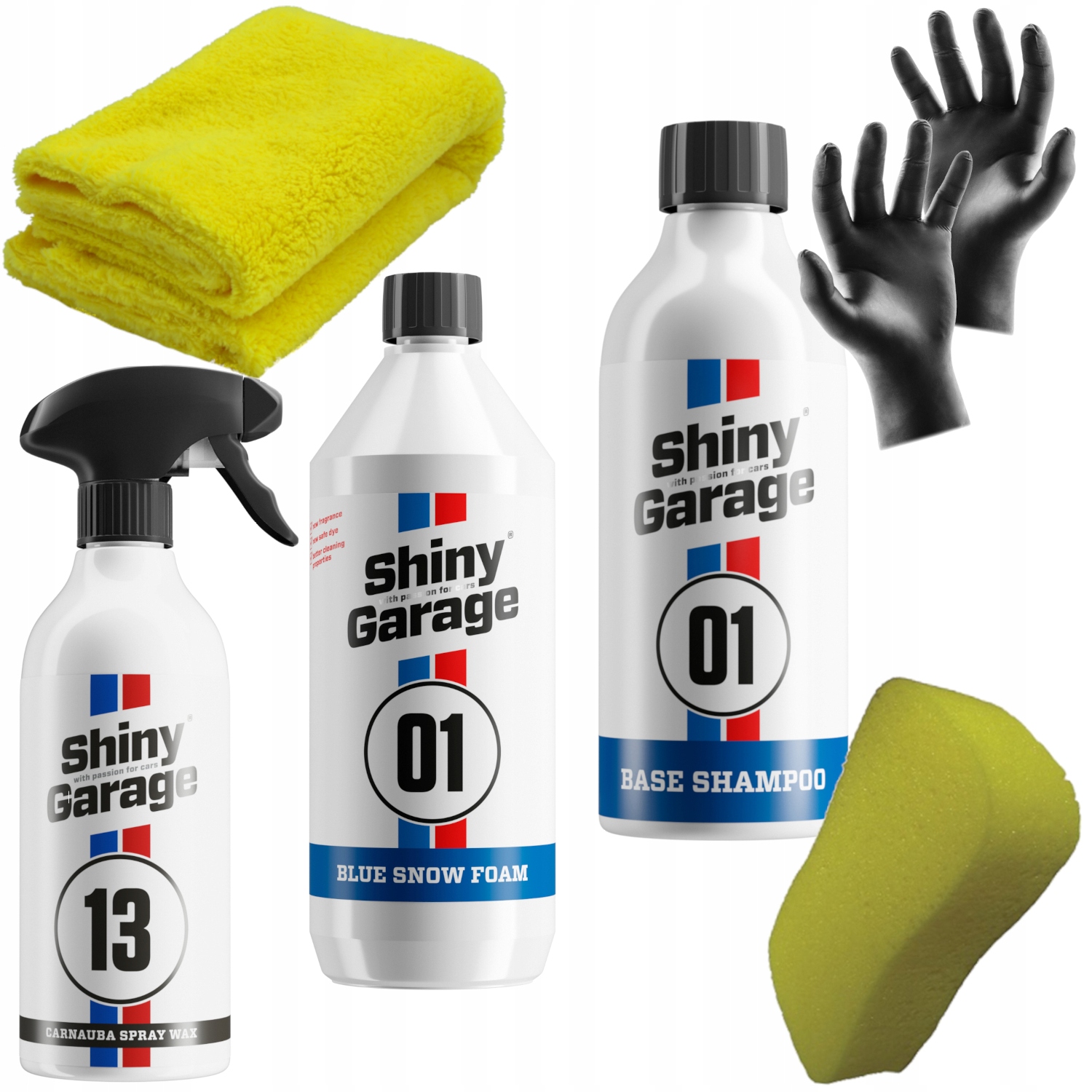 SHINY GARAGE ZESTAW DO MYCIA SAMOCHODU AUTA