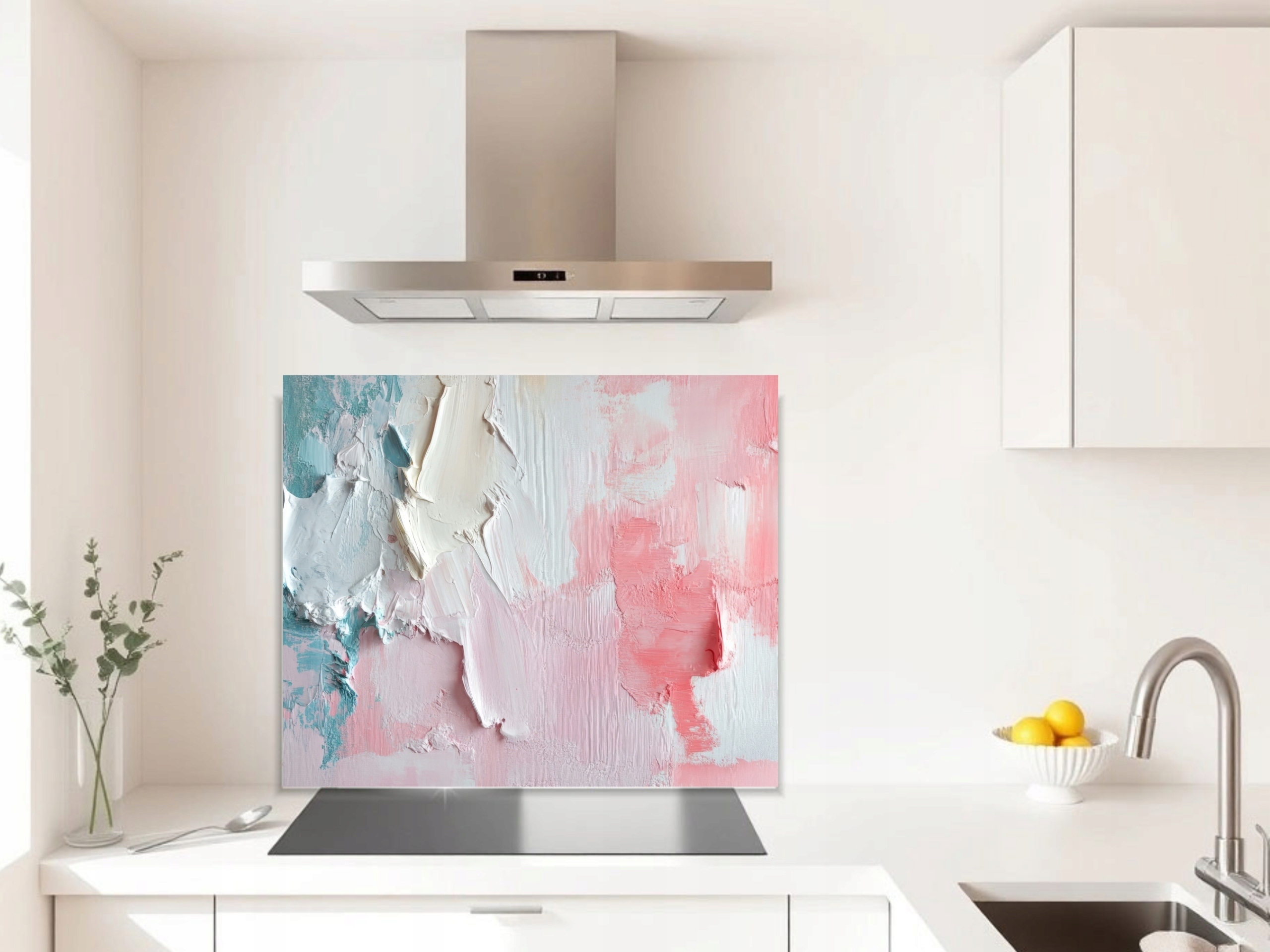 Skleněný panel do kuchyně 4 mm tvrzený, 50 x 60 cm, ochrana před postříkáním