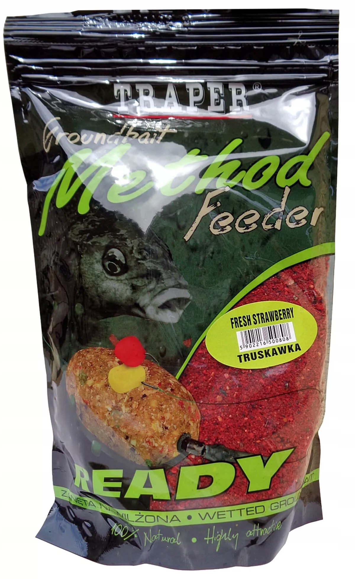 Zanęta Traper Method FEEDER READY 750G TRUSKAWKA 0