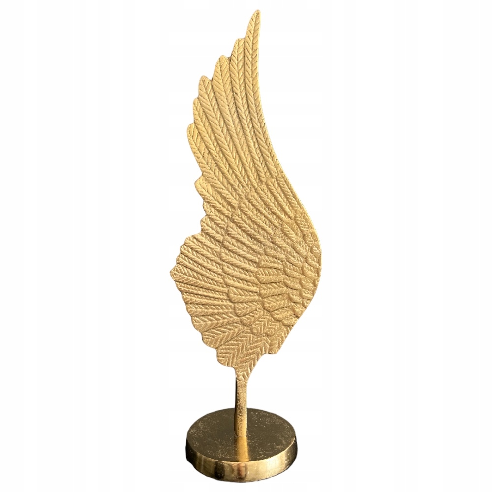 Zlaté Krídlo Figura Dekorácia Z Kovu