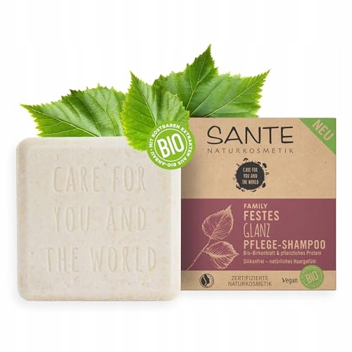 Sante Šampon v kostce pro normální a matné vlasy s bio břízou 60 g