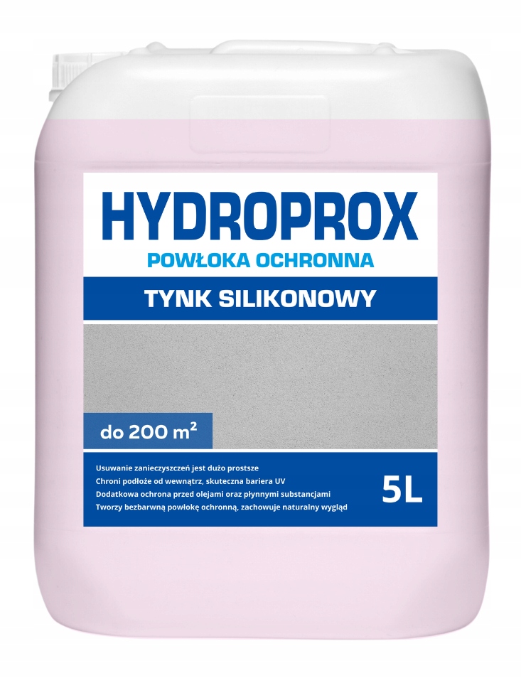 Hydroprox Powłoka Ochronna Tynk Elewacyjny Silikonowy 5L do 200m2
