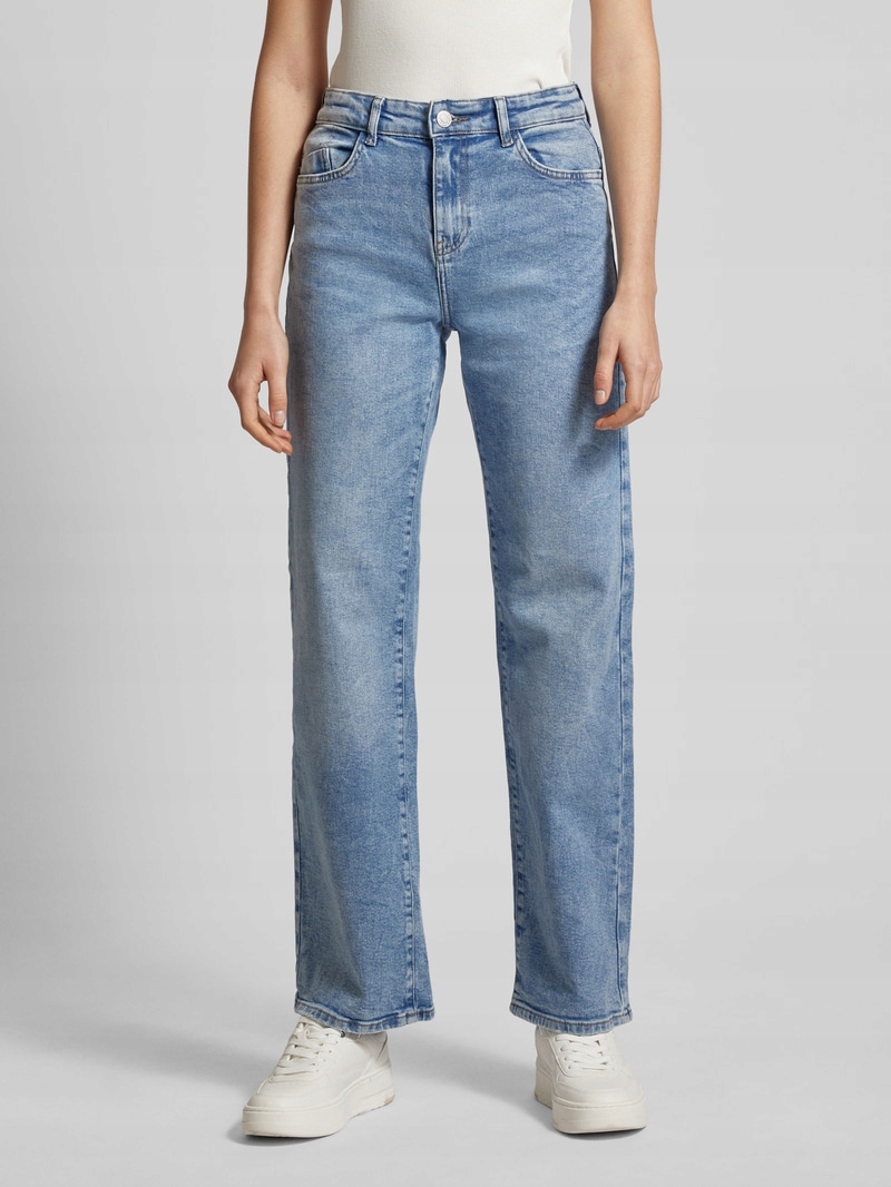 Noisy May Džíny Mom Jeans Vysoký Pas Modré Bavlna 31/32 7AA