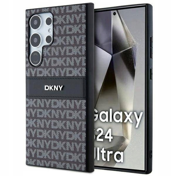 Pouzdro kryt Dkny s mono proužky a kovovým logem pro Samsung Galaxy S24 Ultra