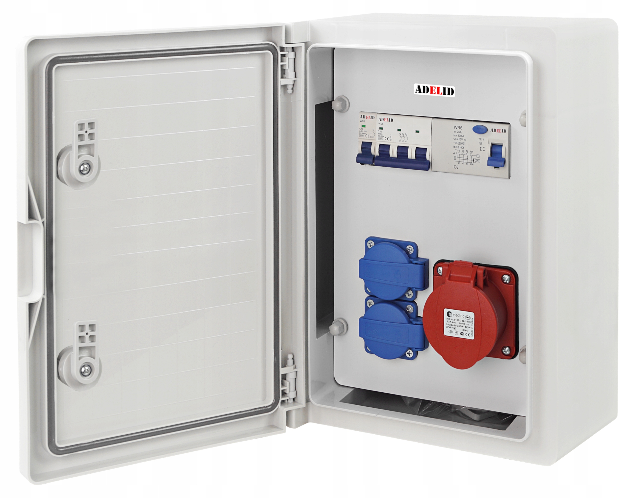 ROZDZIELNICA ELEKTRYCZNA ROZDZIELNIA SKRZYNKA BUDOWLANA ZABEZPIECZONA