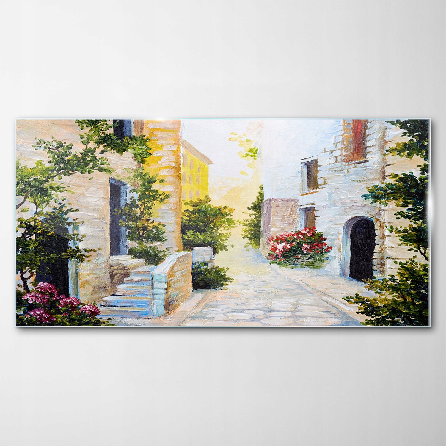 Obraz na skle Dekor Talianska ulica Mesto 140x70