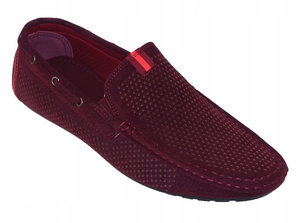 MOKASYNY AŻUROWE MĘSKIE LETNIE PRZEWIEWNE Materiał zewnętrzny skóra ekologiczna