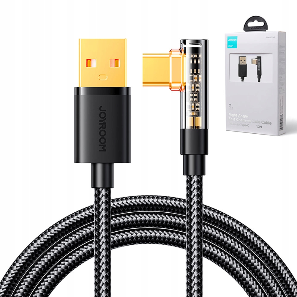 

Joyroom Kabel Usb C Kątowy/usb Szybkie Ładowanie