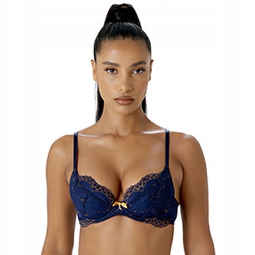 Gossard Podprsenka 80B/36B Superboost Lace 7711 Midnight Blue/gold